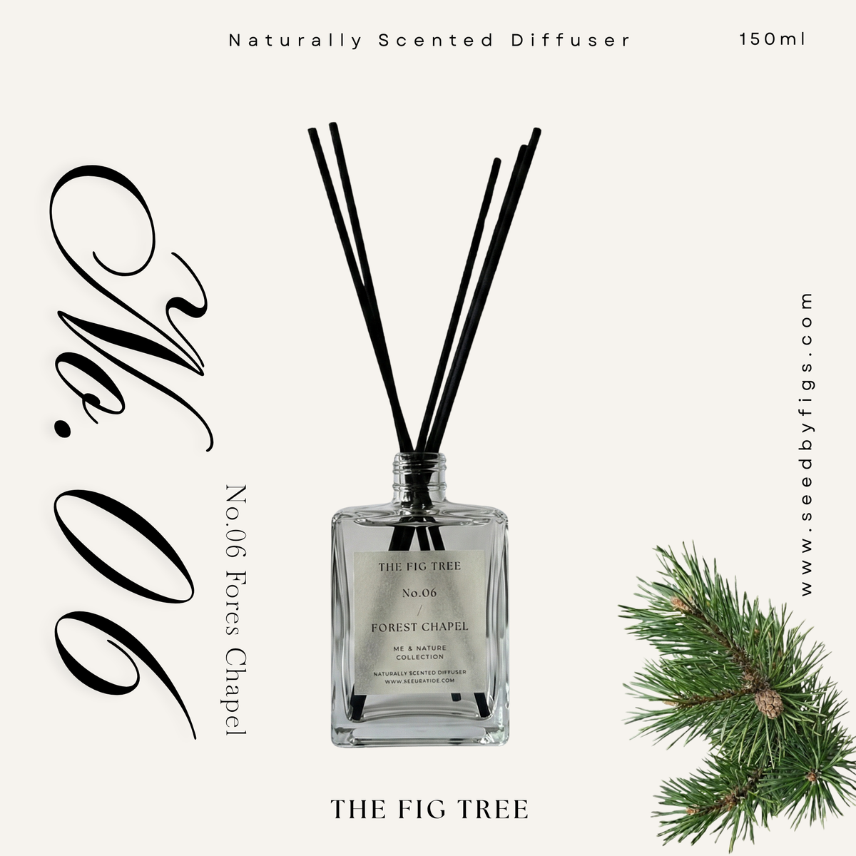 No.06 Forest Chapel 森山教堂|Naturally Scented Diffuser 大地自然淡香瓶 150ml