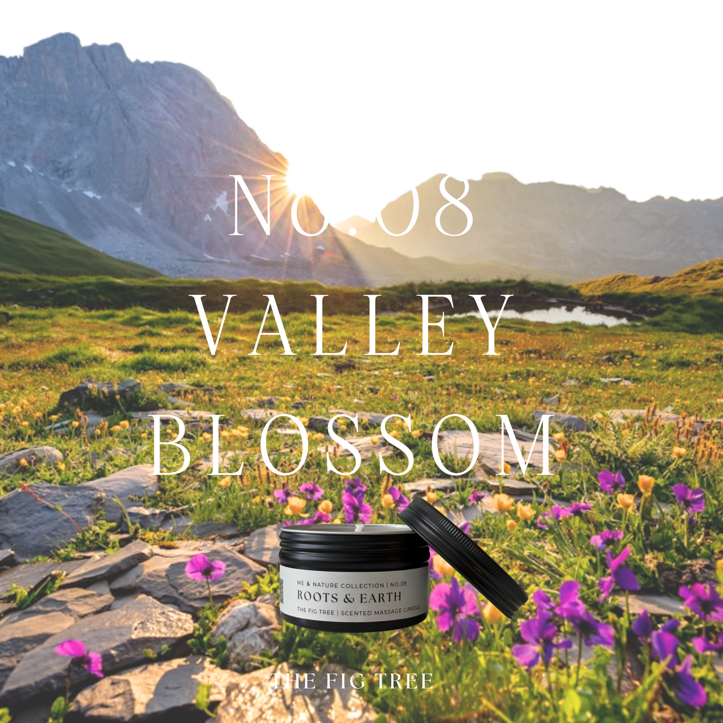 No.08 Valley Blossom 山谷花園|滋潤按摩隨行香氛蠟燭 90g