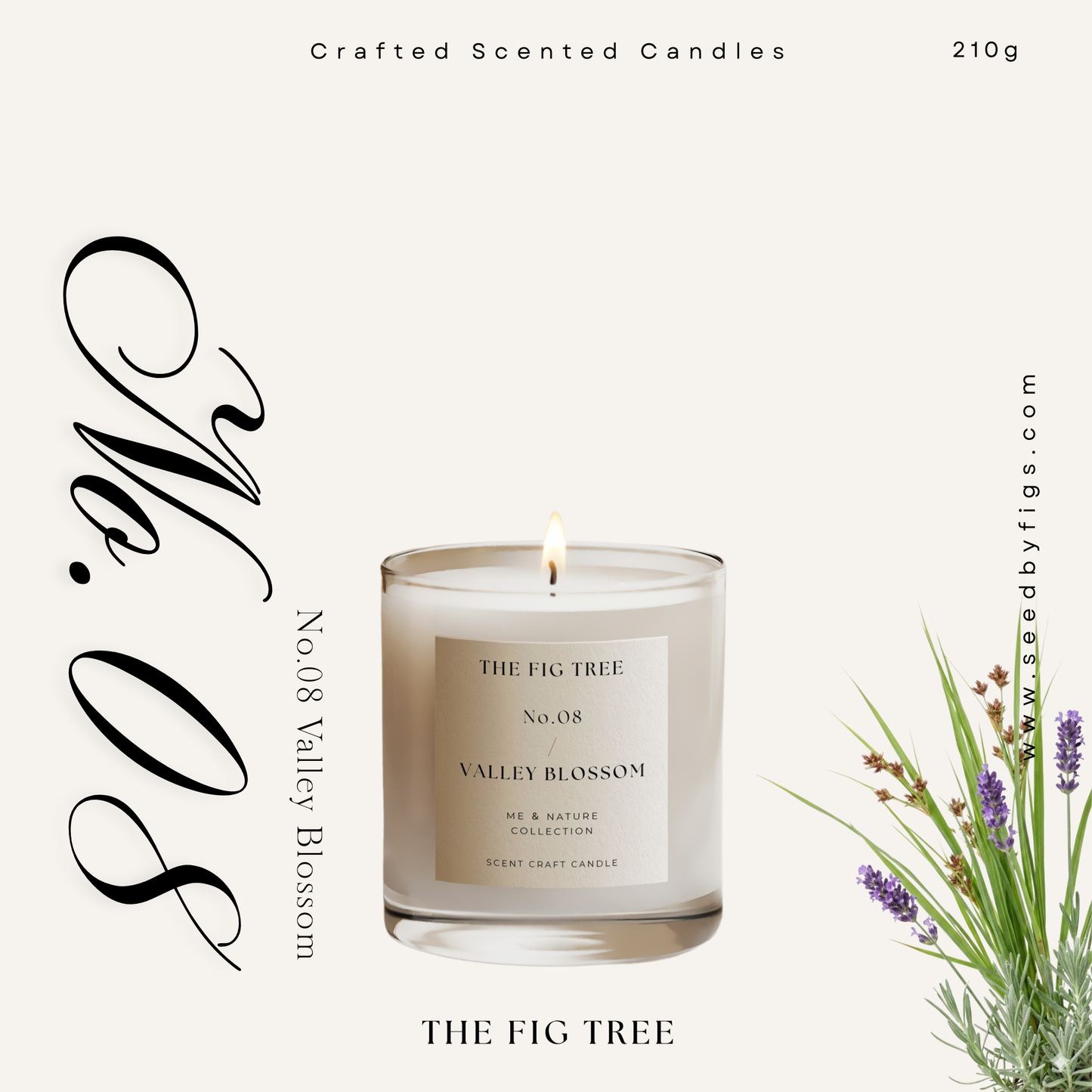 No.08 Valley Blossom 山谷花園｜心靈大地香氛蠟燭 210g