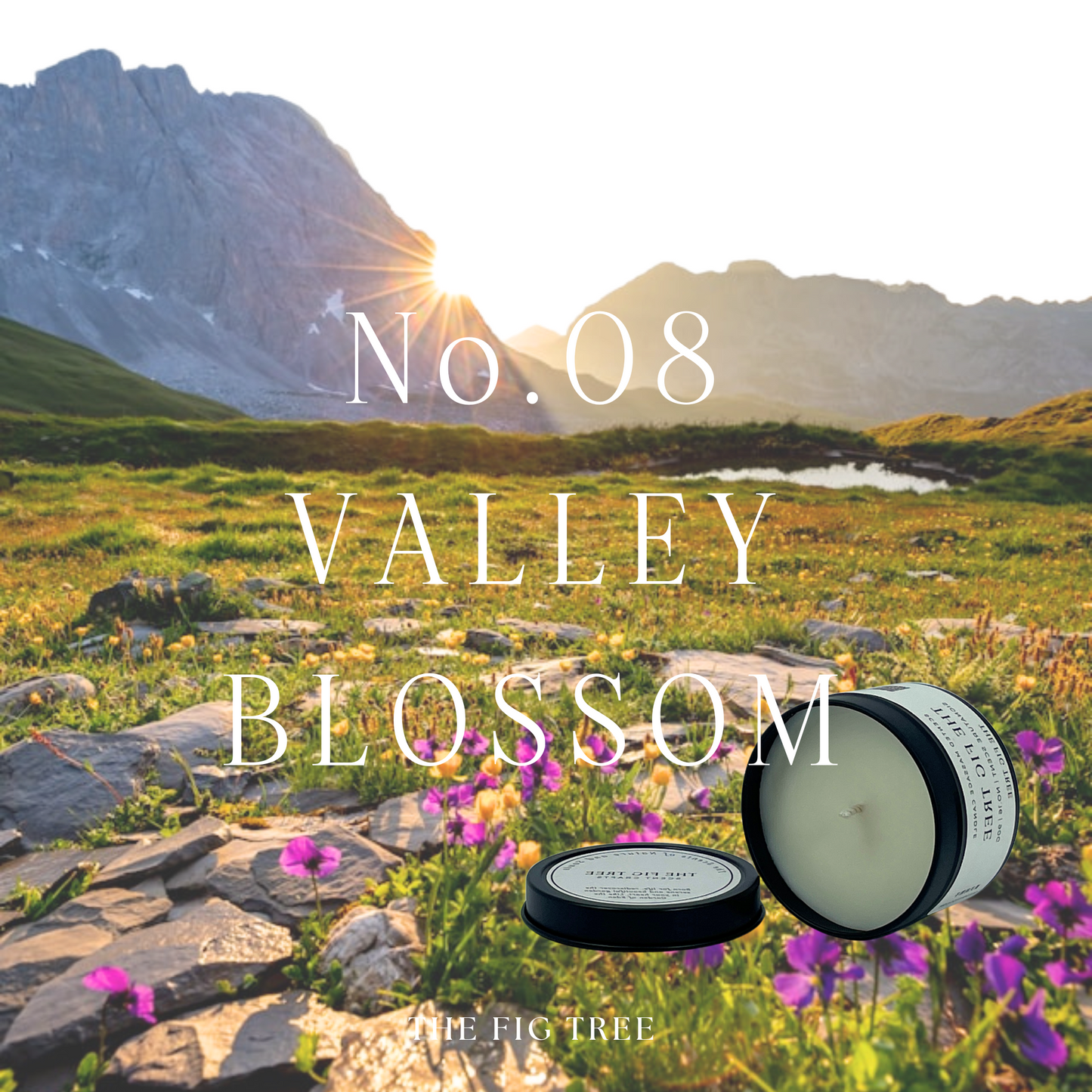 No.08 Valley Blossom 山谷花園｜滋潤按摩隨行香氛蠟燭 90g