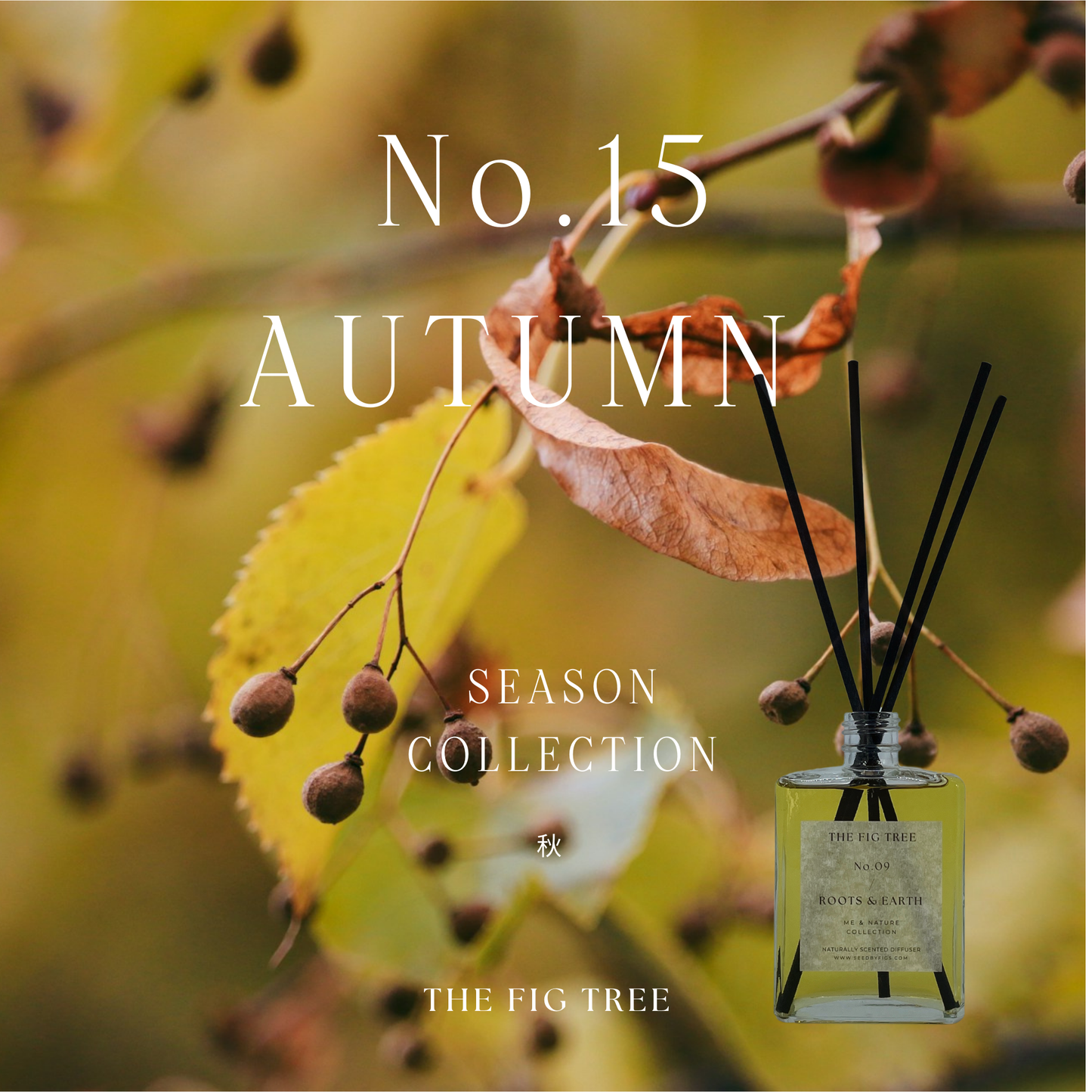 No.15  Autumn 秋｜Naturally Scented Diffuser 大地自然淡香瓶 150ml