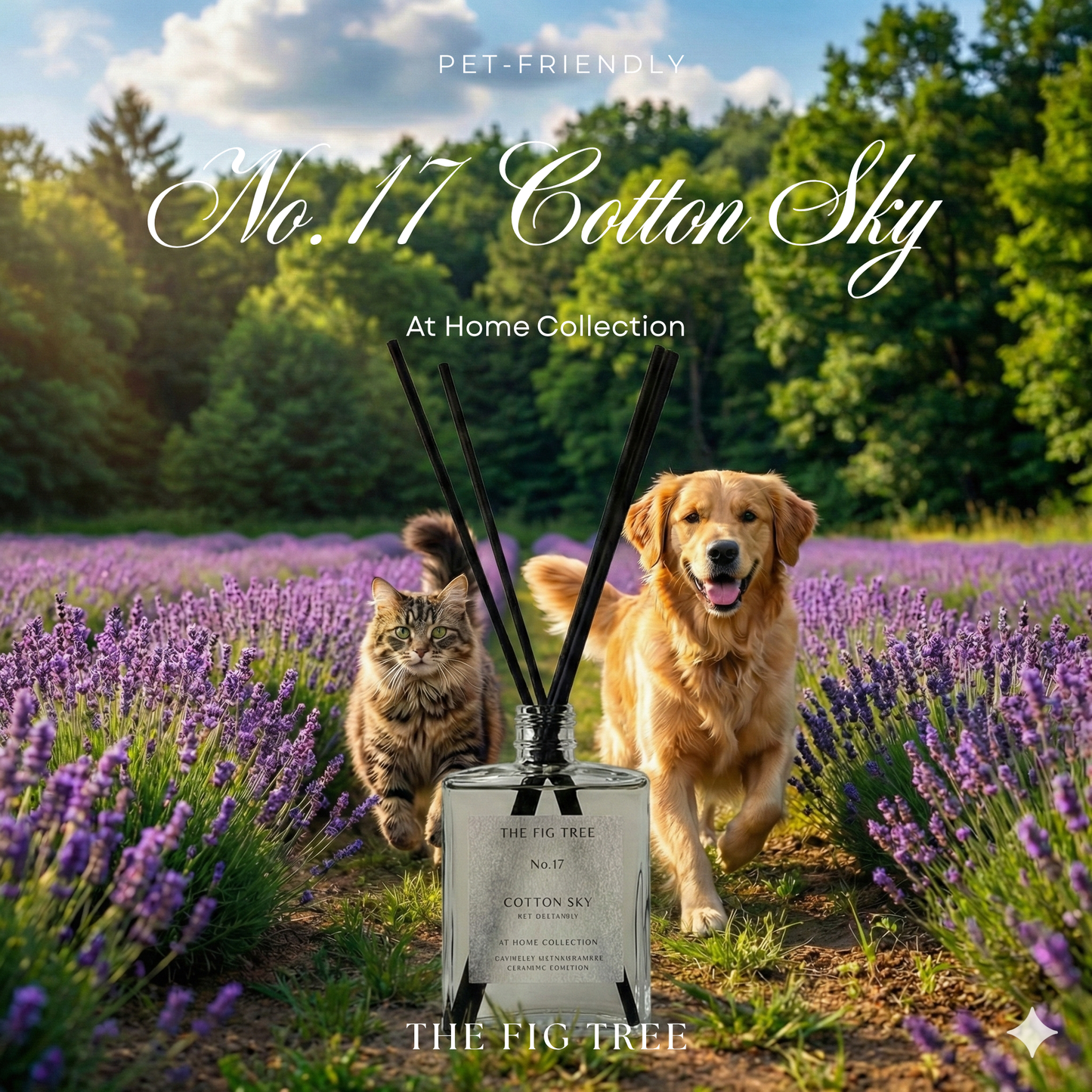 No.17 Cotton Sky 棉花天堂｜ Pet Friendly 寵物友善款 Naturally Scented Diffuser 大地自然淡香瓶 150ml