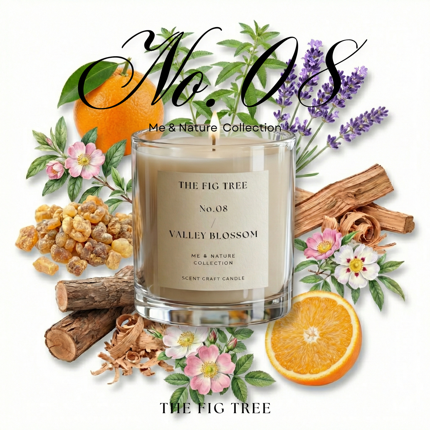 No.08 Valley Blossom 山谷花園｜心靈大地香氛蠟燭 210g